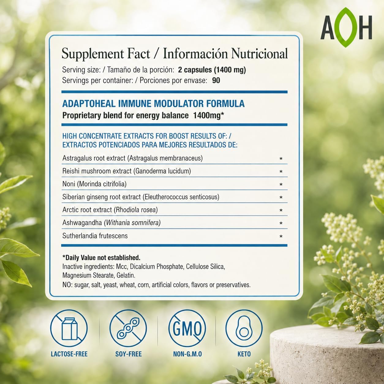 ADAPTOHEAL Immodulator Adrenal Support Supplements (180 Capsules)