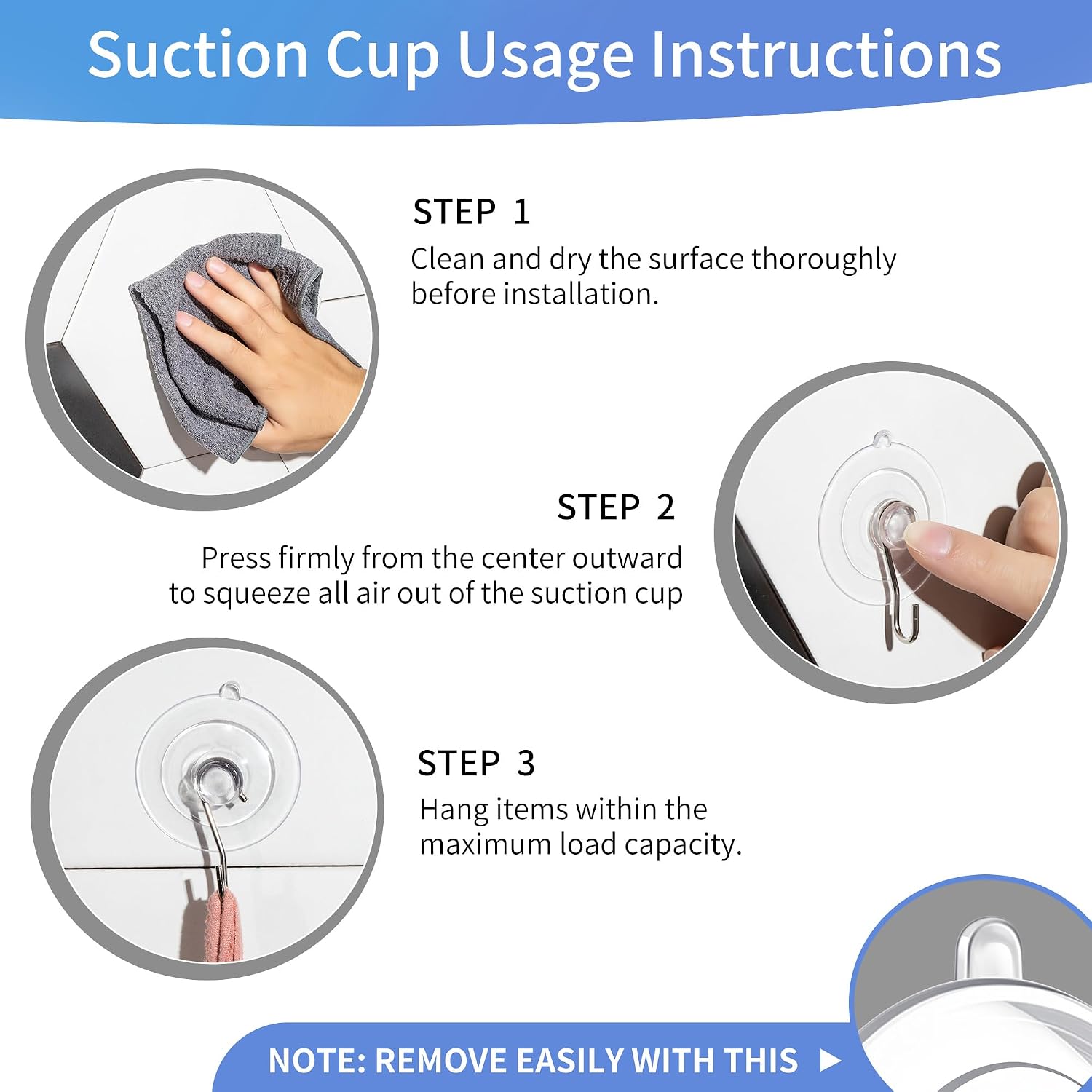 18 Pack Suction Cup Hooks Max Load 10LB, 1.77Inch Suction Cup Hook for Glass Window, Reusable, Suitable for Glass, Windows, Bathrooms, Kitchens, Tiles, Shower Cubicles