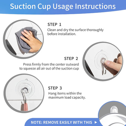 18 Pack Suction Cup Hooks Max Load 10LB, 1.77Inch Suction Cup Hook for Glass Window, Reusable, Suitable for Glass, Windows, Bathrooms, Kitchens, Tiles, Shower Cubicles