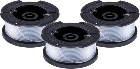 BLACK+DECKER Weed Eater String, Genuine OEM Authentic Trimmer Line, 3-Pack, 30-Feet of Replacement Spool, 0.065-Inch Diameter (AF1003ZP)