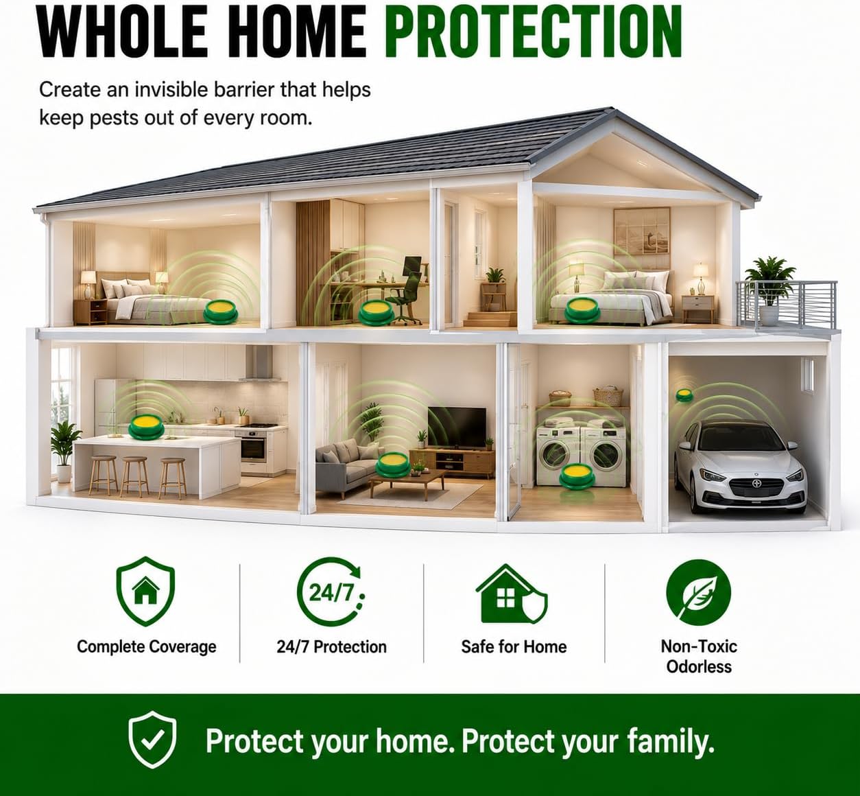 Cockroach Gel Bait Traps 24 Pack, Cockroach Repellent Indoor Home, Roach Deterrent, Pet Safe Roach Repeller Outdoor, Keep Roaches Away, Get Rid of Roaches for House