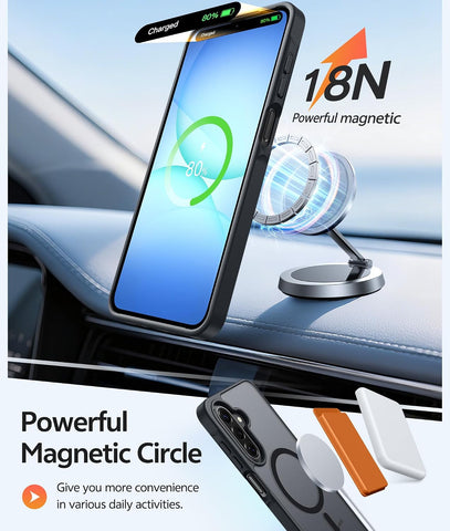 FNTCASE for Galaxy A17/A16 5G Phone Case, Fit for Magsafe, Screen Protector