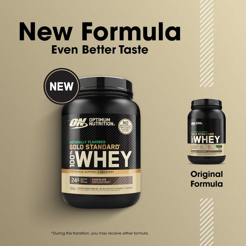 Optimum Nutrition Gold Standard Whey Protein Powder, Chocolate, 2 LB