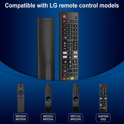 (Pack of 2) Replacement for LG-TV-Remote-Control,AKB76040302 Universal Remote for All LG 4K OLED UHD QLED MiniLED Smart TVs