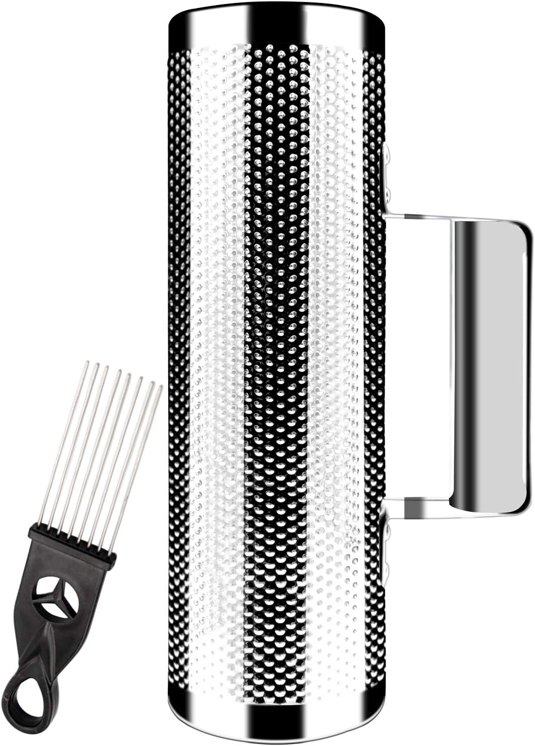 EASTROCK 10" 3" Stainless Steel Guiro Shaker with Scraper for Adult