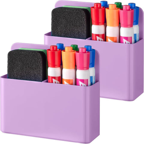 BEYGORM Plastic Magnetic Pen Holder, Powerful Magnet, 2 Pack