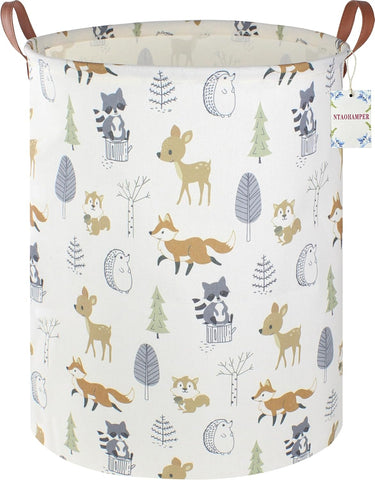 NTAOHAMPER Laundry Hamper, Laundry Basket, Waterproof Storage Bin for Bedroom, Clothes Organizer Basket, Books Box, Room Decor(Animal)