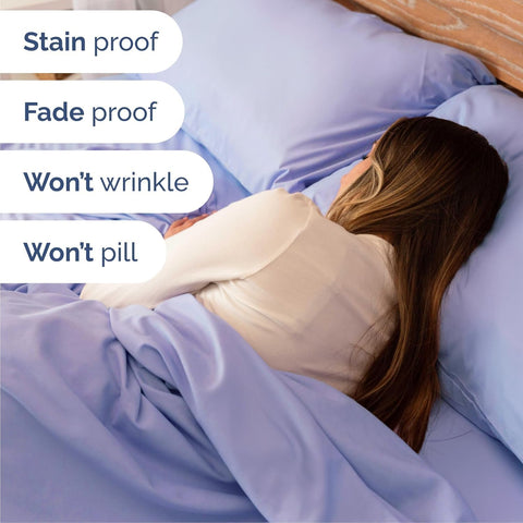 Cal King Size 4 Piece Sheet Set - Breathable & Cooling Sheets - Lavender
