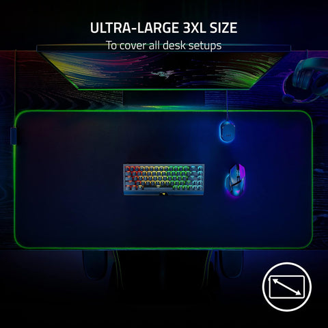 Razer Goliathus Chroma 3XL Gaming Mouse Pad, Black