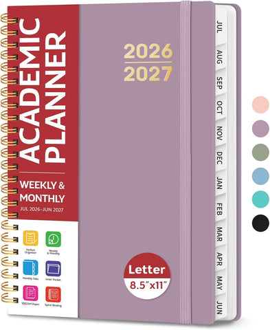 Taja Planner 2026-2027, Jul 2026-Jun 2027 Monthly & Weekly Calendar Book