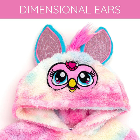 Furby Girls' Cosplay Fleece Hoodie Toddler to Big Kid