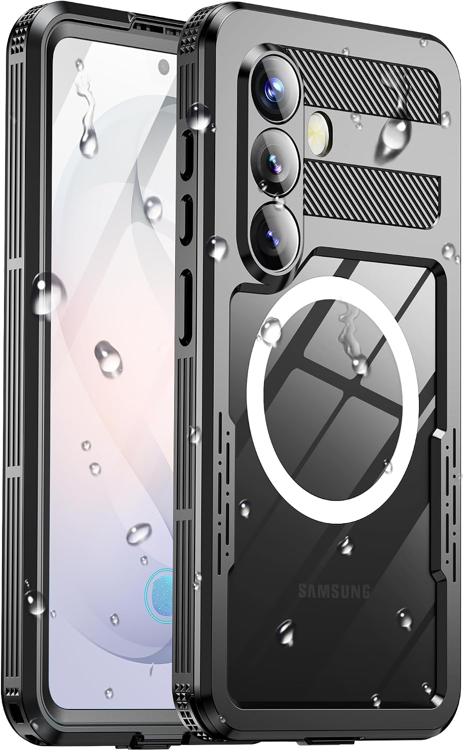 IP68 Waterproof Case for Samsung Galaxy S26, Magnetic, Black
