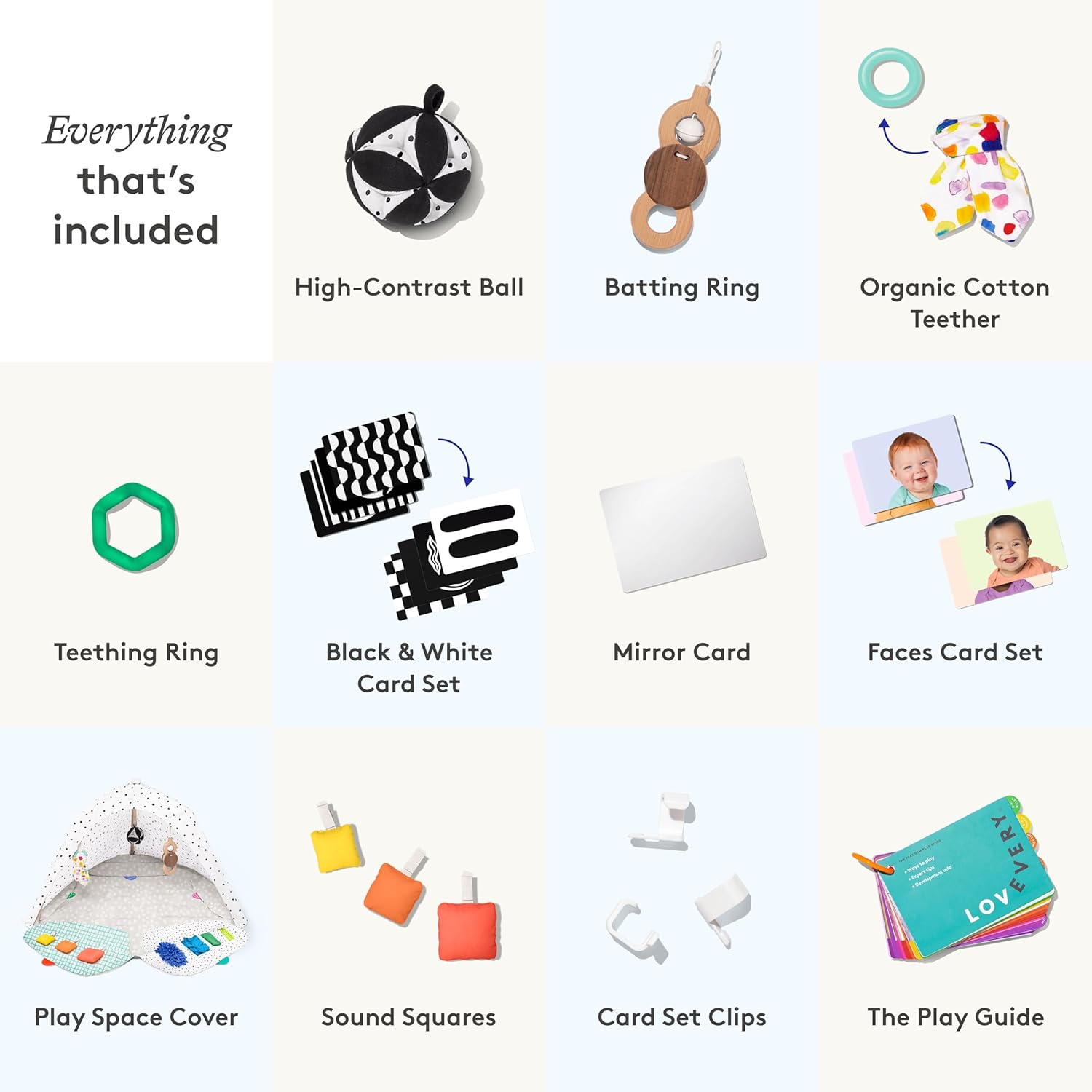 Lovevery, The Play Gym, 5-Stage Baby Developmental for Full Year of Play