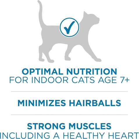 Purina ONE Indoor Advantage Senior Dry Cat Food, High Protein, 7 lb Bag