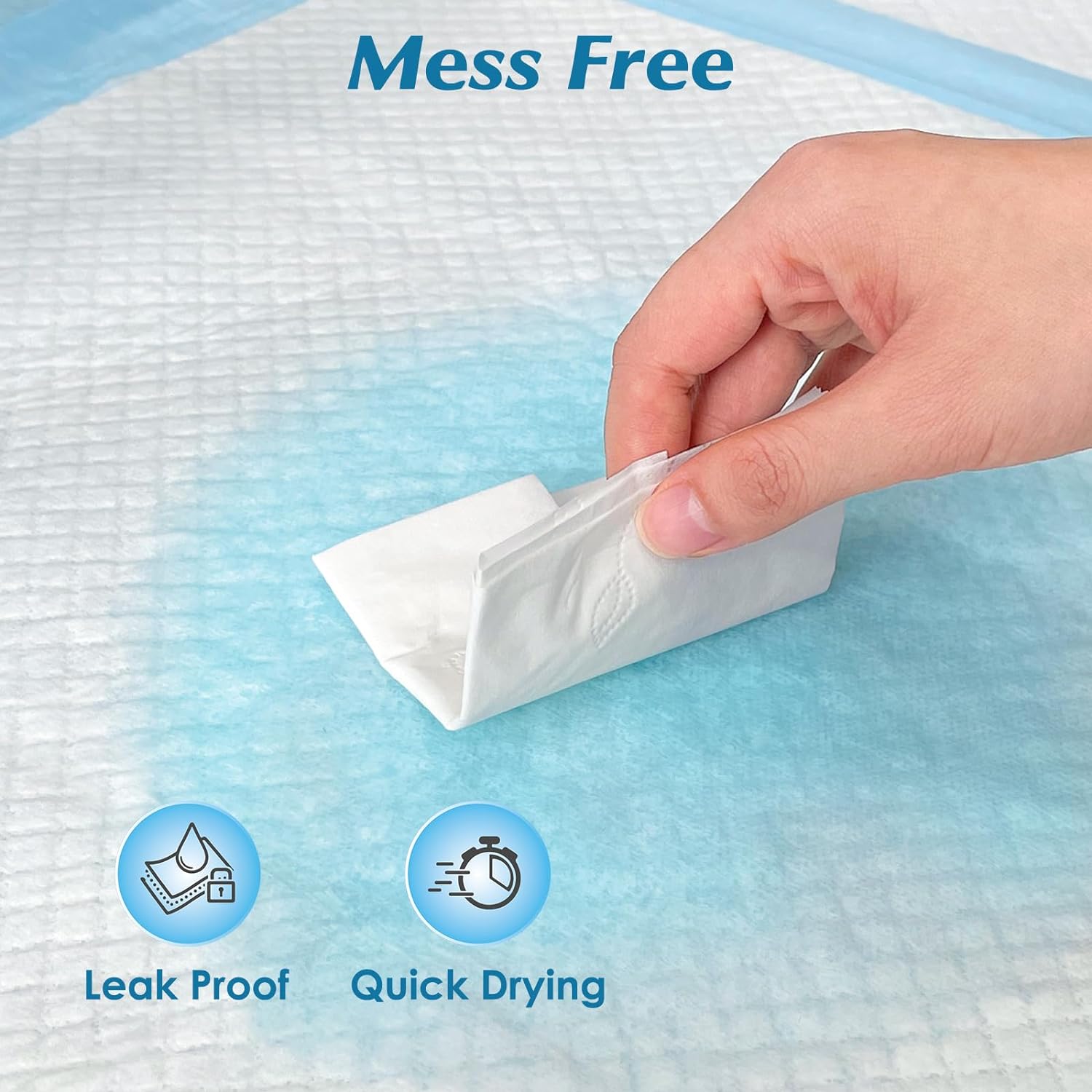 50 Count 36” x 36” Super Absorbency Disposable Underpads