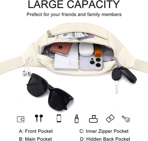 Small Aprocot Cross Body Bag Fashion Shoulder Fanny Pack for Women