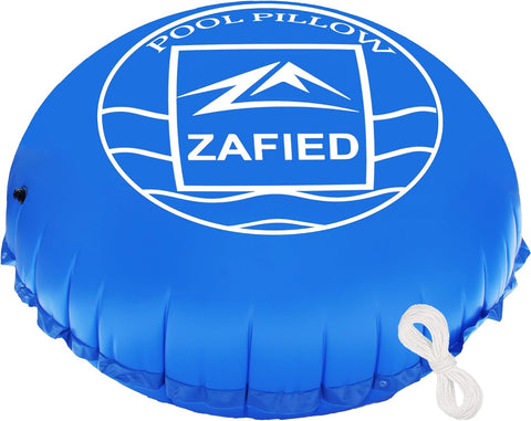 6' x 6' Air Pool Pillow for Above Ground Swimming Pool Covers, Pool Pillows for Closing Winter, Heavy-Duty Cold Resistant Vinyl Material Air Poolpillow, Rope Included