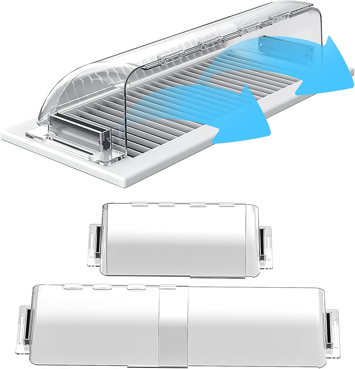 Wea&Hea Magnetic Air Vent Deflector 9"-15.5" for Metal Registers 2 Pack