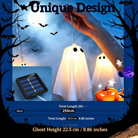 Solar Halloween Decorations Outdoor, Ghost Halloween Decor Lights