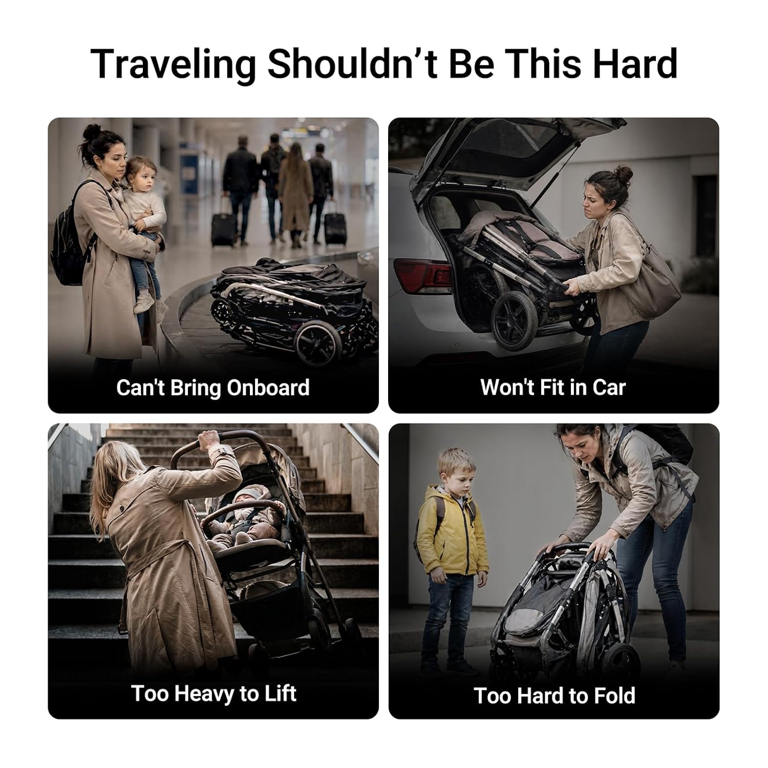 Mamazing Ultra Air Lightweight Baby Travel Stroller with Carbon Fiber Frame