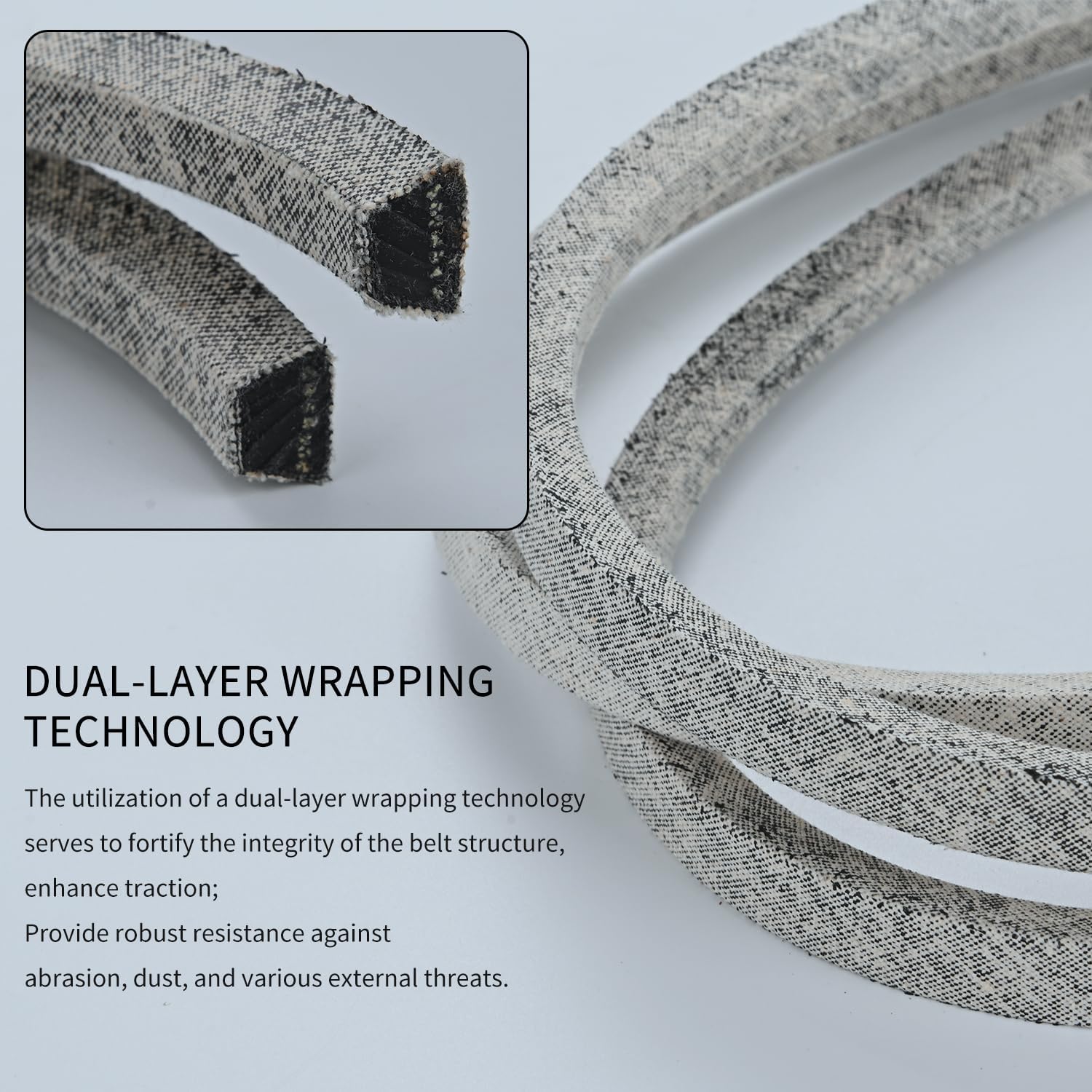 Holdly 754-0440 Deck Belt 1/2 x 99'', Mower Belt for MTD 754-0440 954-0440 754-018 Toro 94-4291, Snapper 7014225 7014225YP, Heavy Duty Riding Mower Fits 46'' Decks