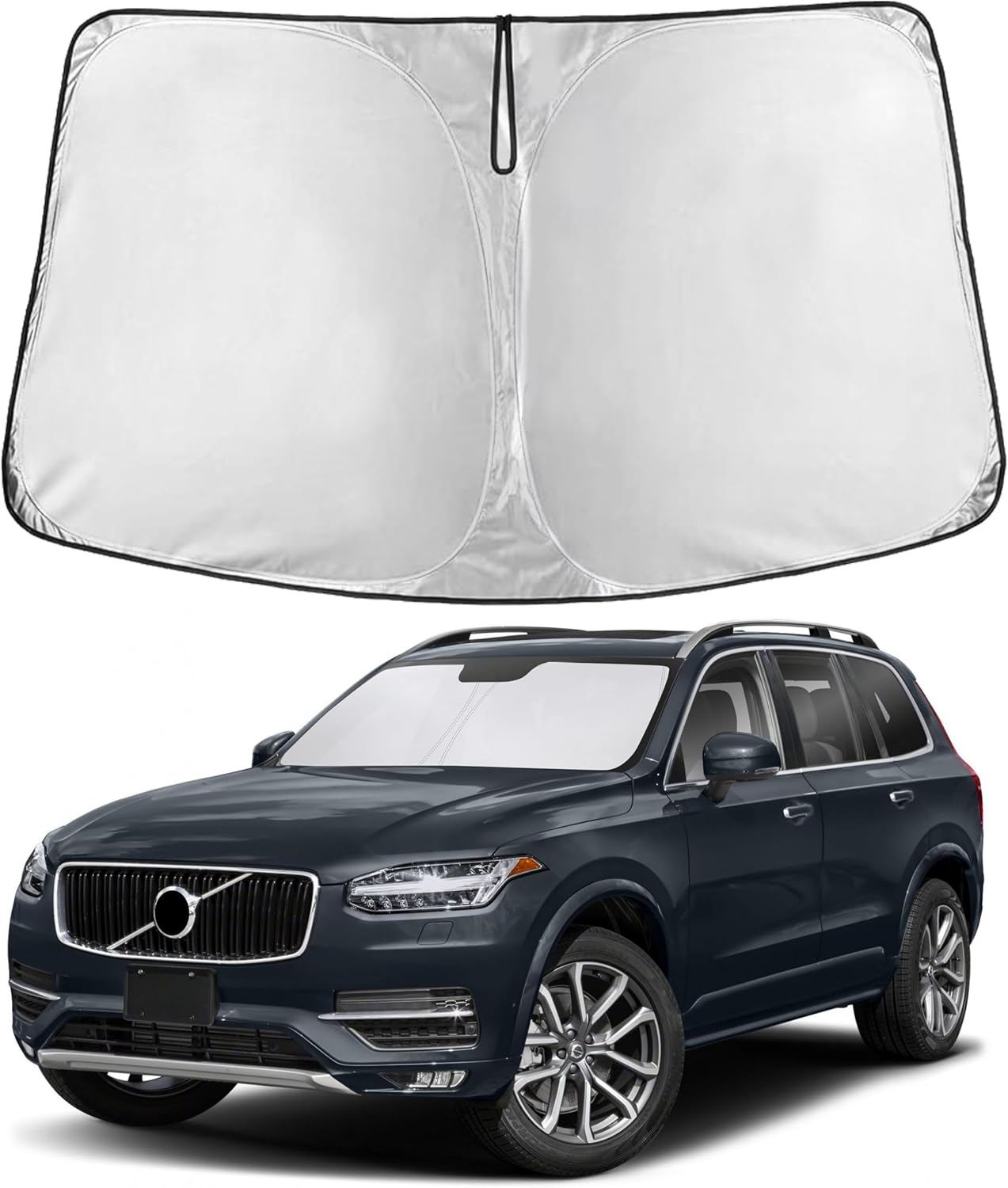 EcoNour Windshield Sunshade Compatible for Volvo XC90 2016-2024 2025 2026