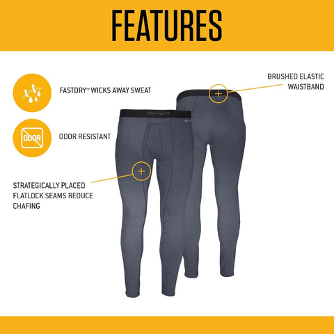 Carhartt Men's MBL112 Base Force® Heavyweight Base Layer Bottom