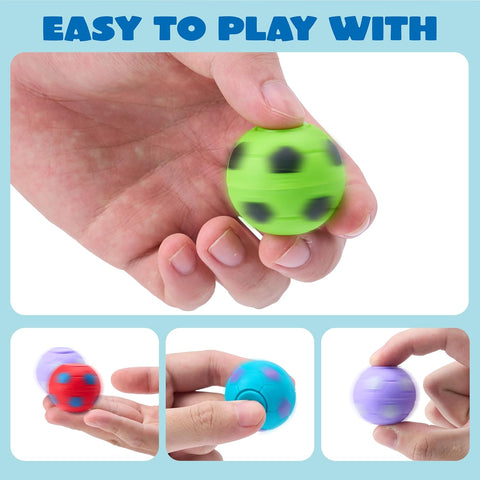 JOYIN 36 Pack Soccer Fidget Spinners for Kids, Treasure Box Prizes for Classroom, Goodie Bag Stuffers for Birthday Party, Soccer Party Favors, Fidget Toys Bulk, Stress Balls