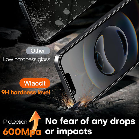 Wiaocit Tempered Glass Privacy Screen Protector for iPhone 16e/iPhone 17e