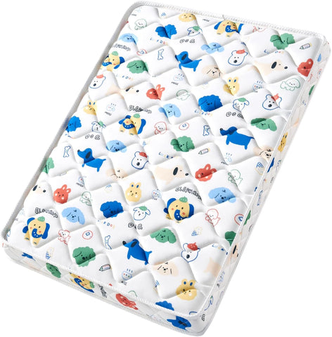 Pack and Play Mattress - 38" x 26"- Premium Cotton Fabric Safety Reinforced Play Yard Mattress - Fits for Graco & Baby Trend & Pamo Babe Playard, Firm Support and Comfort Foam