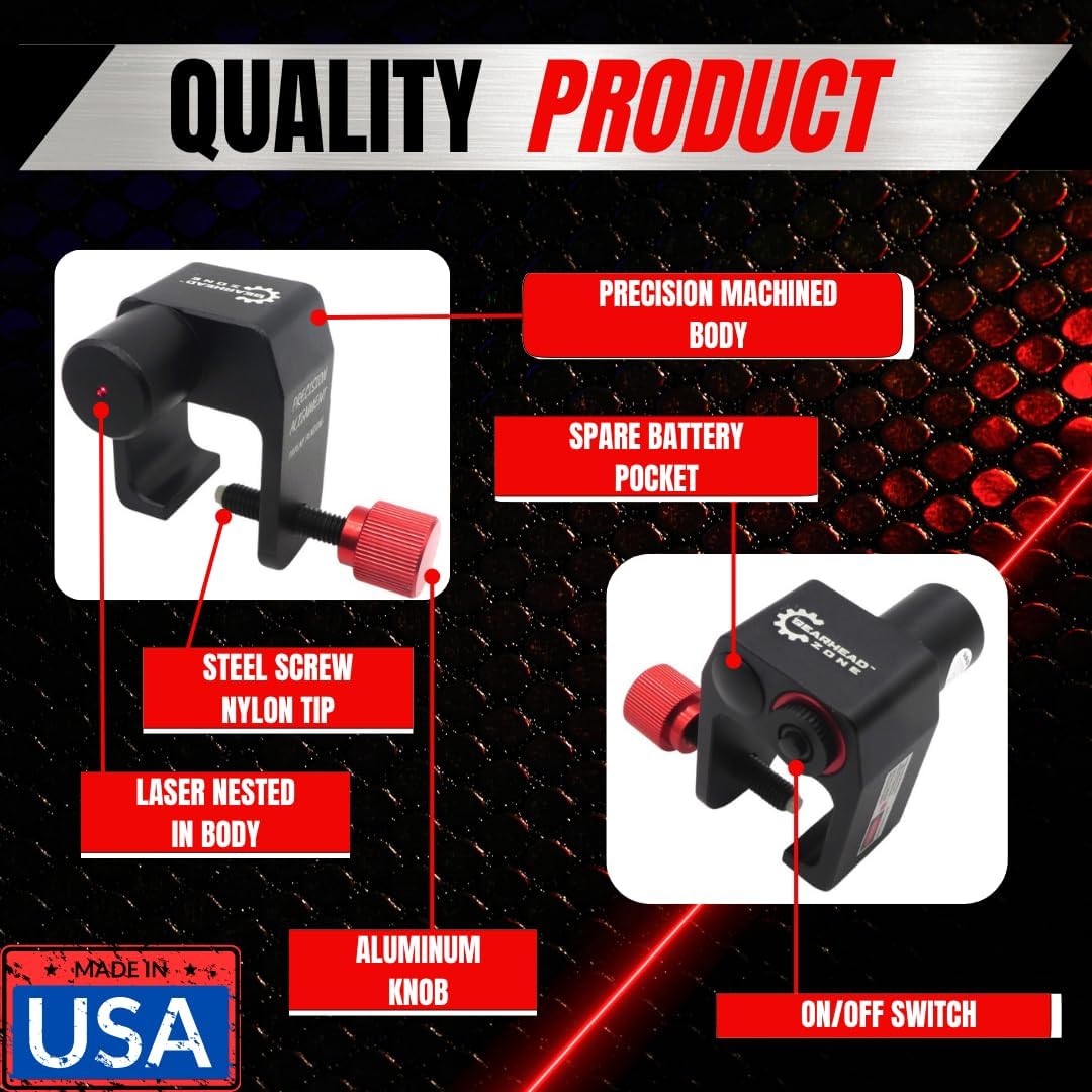 Chain & Sprocket Alignment Tool - Laser Application