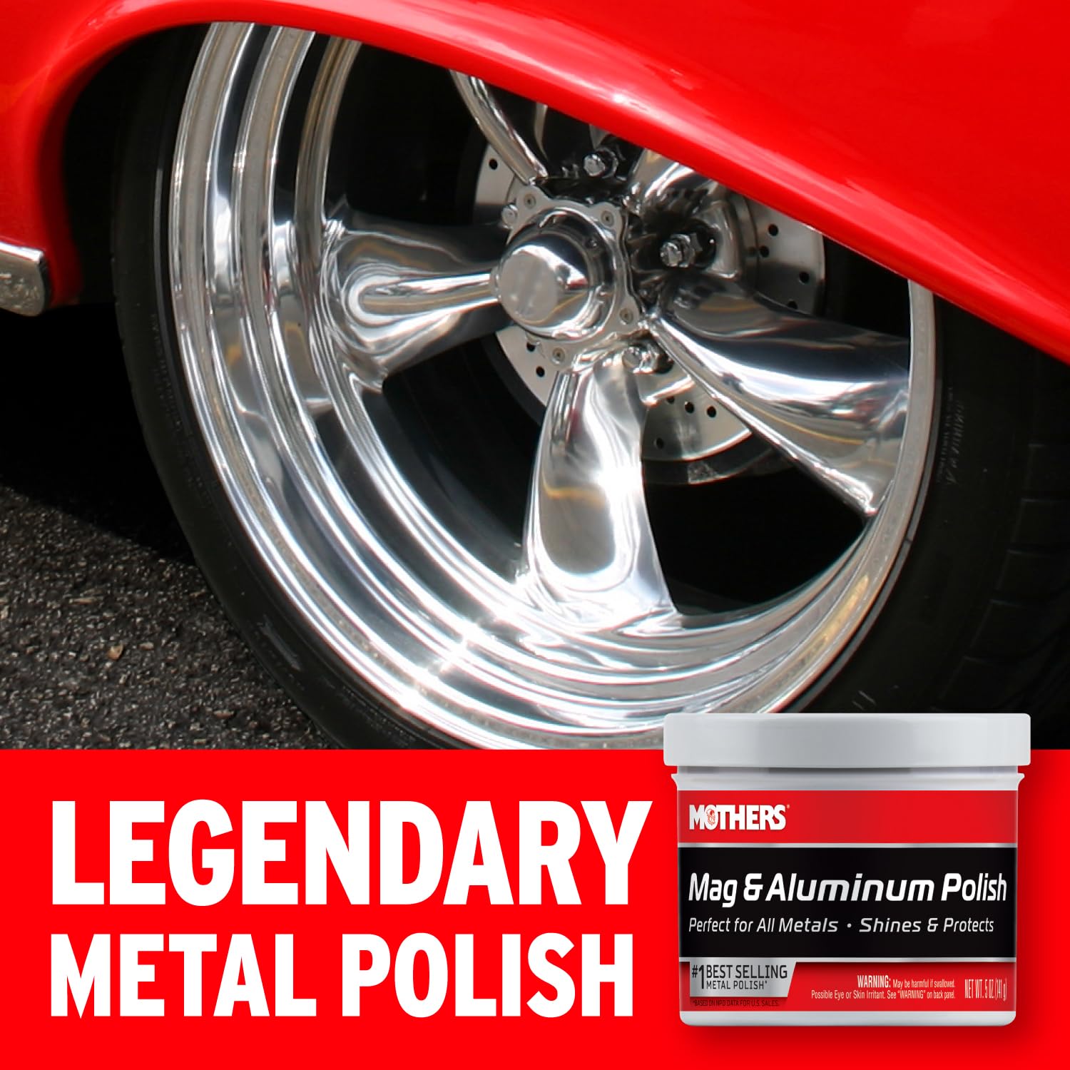 Mothers Mag & Aluminum Polish, 5 oz. (05100)