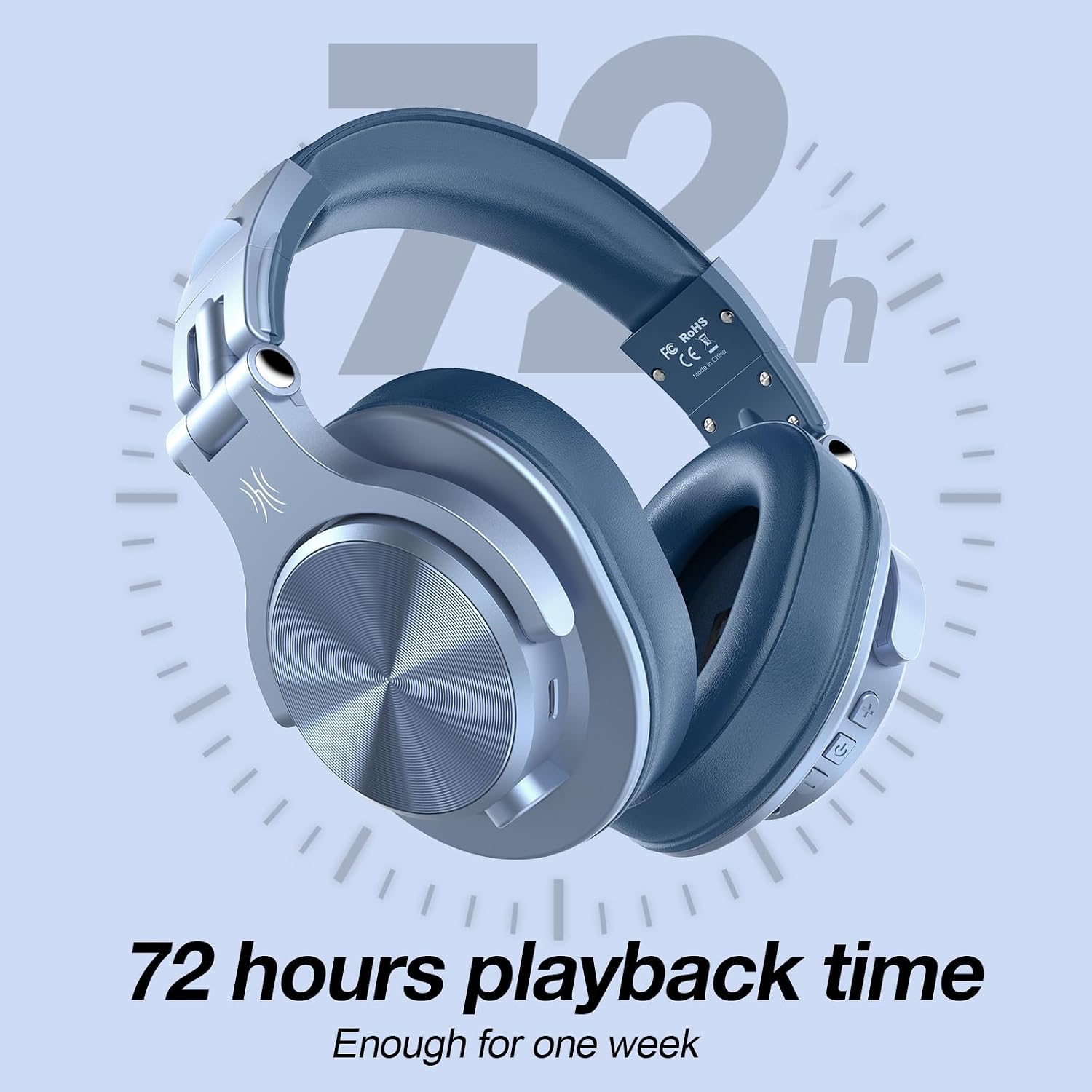 OneOdio A70 Bluetooth Over-Ear Headphones, Hi-Res Wired DJ Studio - SB