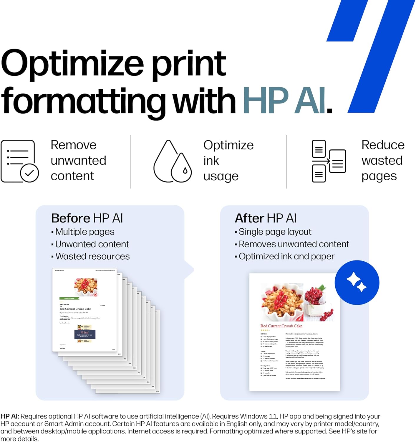 HP DeskJet 2955 Wireless All-in-One Color Inkjet Printer, Scanner, Copier, Best-for-Home, 3 Month Trial of Instant Ink Included, AI-Capable (A24HJA)