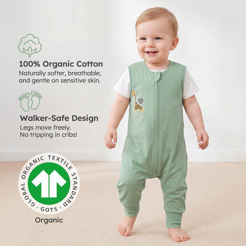 Yoofoss Toddler Sleep Sack with Feet 3-4T 100% Organic Cotton