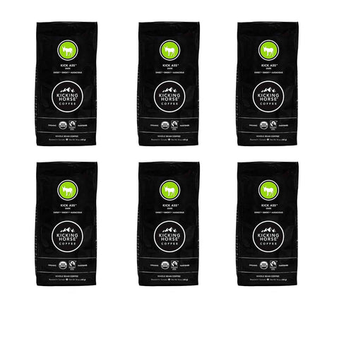 Kicking Horse Coffee, Kick Ass, Dark Roast, Whole Bean, Certified Organic, Fairtrade, Kosher Coffee, 2.2 Lb, 35.2 Ounce