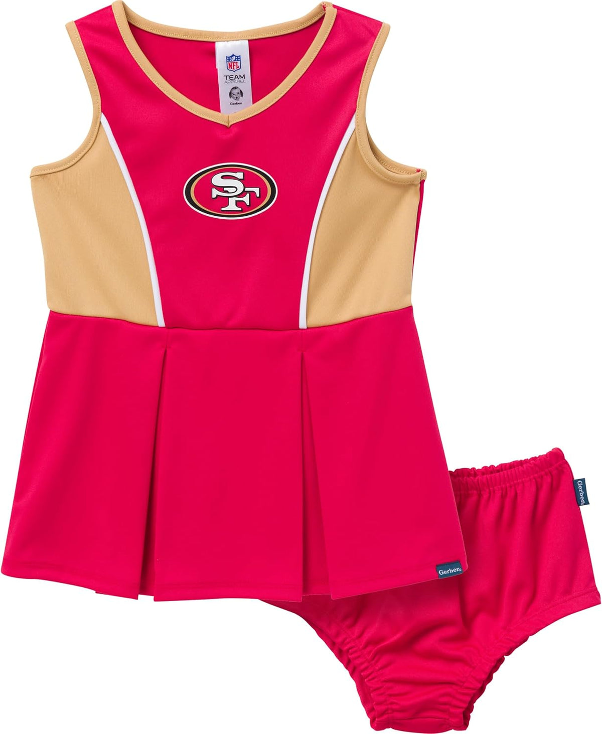 Gerber NFL Baby Girls Cheerleader Dress and Bloomer Set