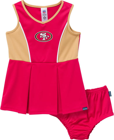 Gerber NFL Baby Girls Cheerleader Dress and Bloomer Set