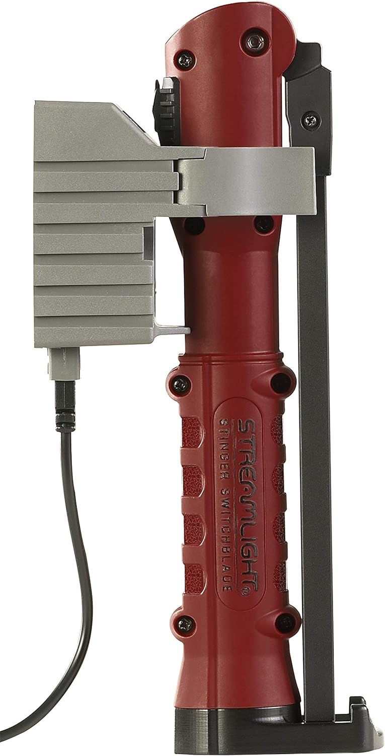 Streamlight 76800 Stinger Switchblade 800-Lumen Flashlight, Red