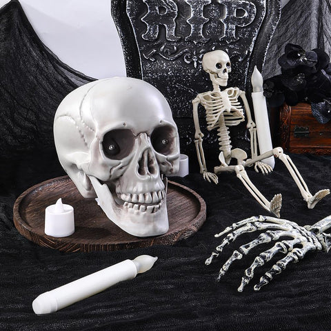 5PCS 30" x 72" Black Halloween Creepy Cloth for Indoor Outdoor Decoration