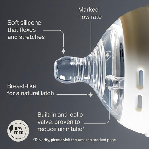 Tommee Tippee Natural Start Bottle Nipples, Medium Flow, 3m+