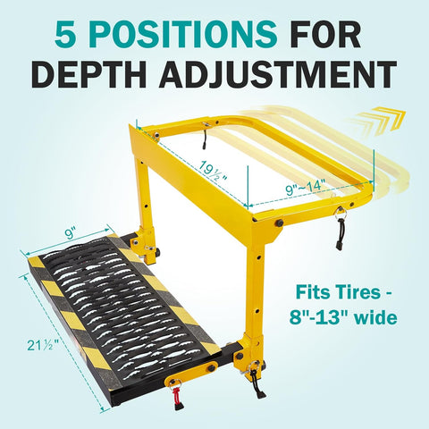 Tire Step for Truck, Heavy Duty Folding Tire Step 350 lbs Capacity