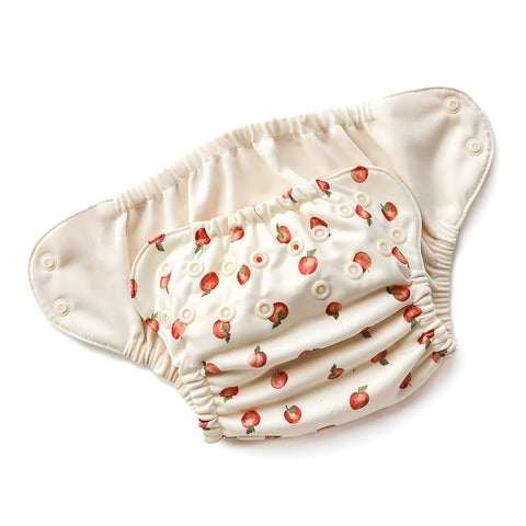 Esembly Cloth Diaper Cover, Apple Orchard, Size 1 (7-17lbs)