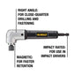 DEWALT Right Angle Attachment, Impact Ready, 1.5" (DWARA120)