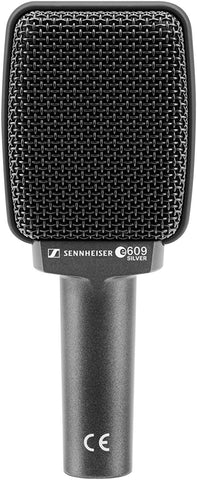Sennheiser Professional e 609 Silver Super-Cardioid Instrument Microphone,Wired, Wireless