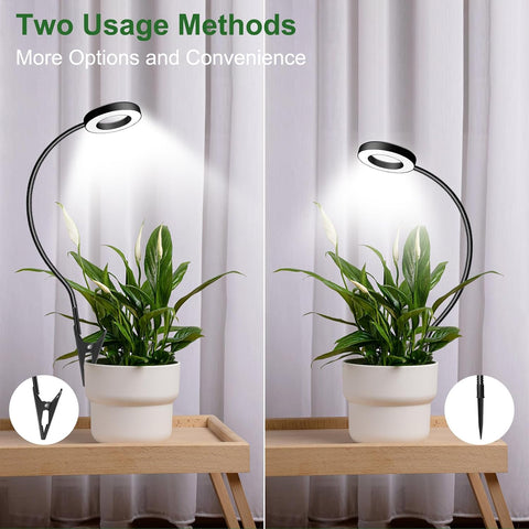 wolezek 2 in 1 Grow Lights for Indoor Plants, 48 LEDs Plant Lights Indoor