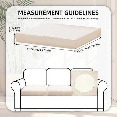 8 Pcs Outdoor Cushion Covers, Patio Sofa Cushion Covers Replacement