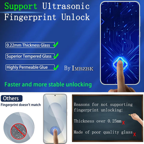 IMBZBK Screen Protector for Samsung Galaxy S25 Plus, 3+3 Pack