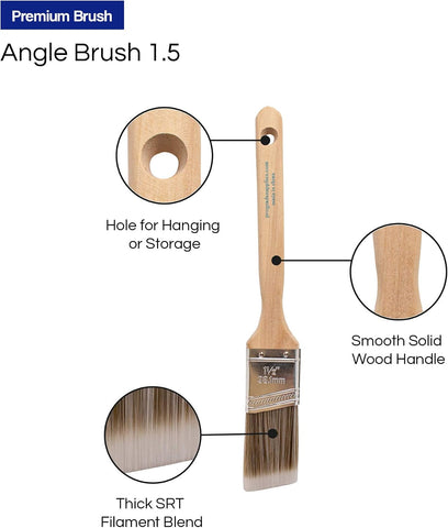 Pro Grade - Paint Brushes - Paint Brush Set (3 Ea 1.5A SC) (Pack of 2)