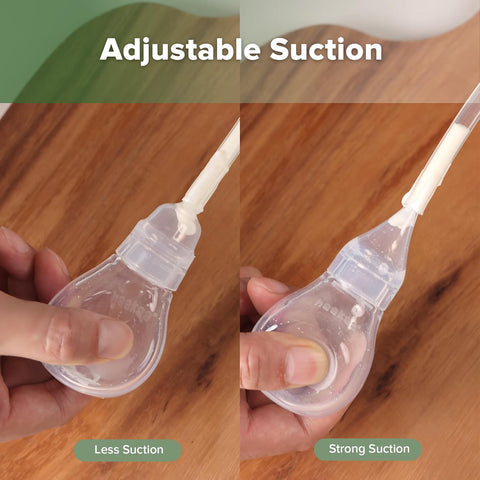 Haakaa Silicone Baby Nasal Aspirator, Nose Bulb Syringe,2 Tips